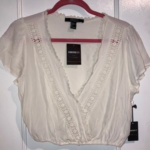 NWT Forever 21 Lace Crop Top